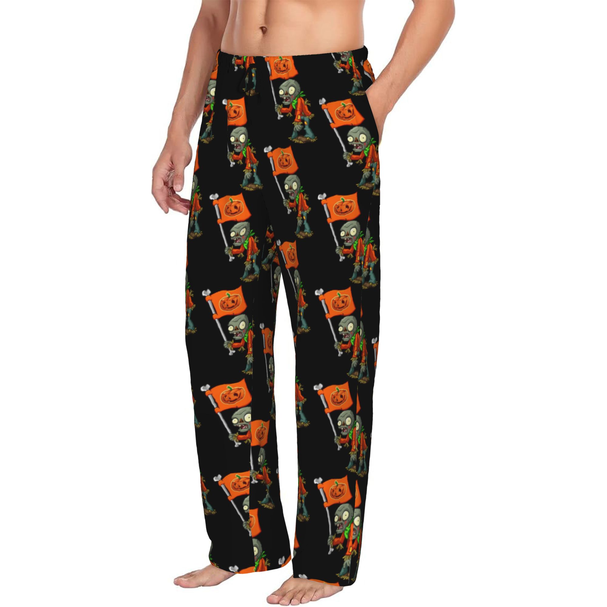 Video Gaming & Esports Usd Acc - Custom Print Men's Plants Gaming Zombies