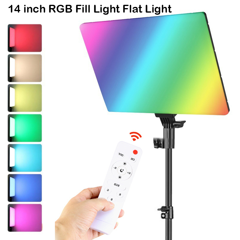 RGB 14'' LED Video Light Remot - Led Light Panel Stream review and price