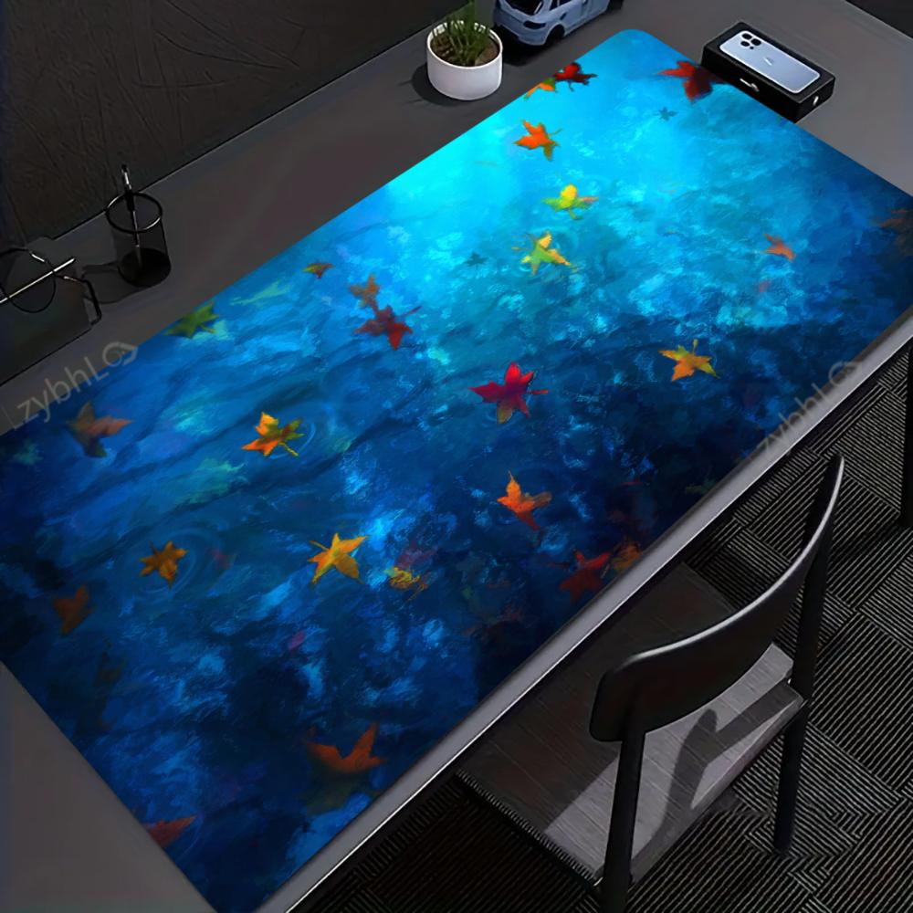 Blue Maple Leaf Mouse Pad Espo - Esports Gaming Laptop review and price