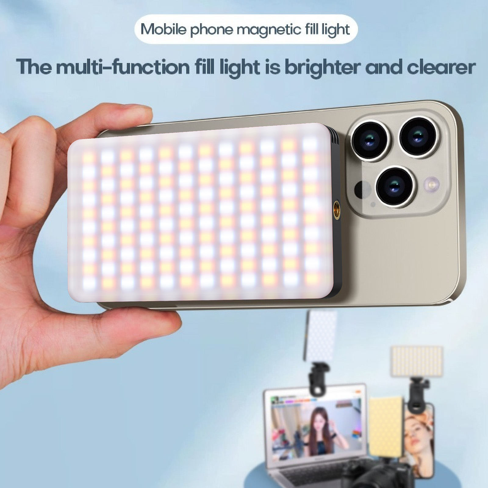 Magnetic Phone Fill Light Dual - Led Light Panel Stream review and price