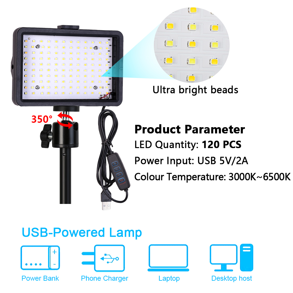 USB 5V LED Fill Light Panel 6i - Led Light Panel Stream review and price