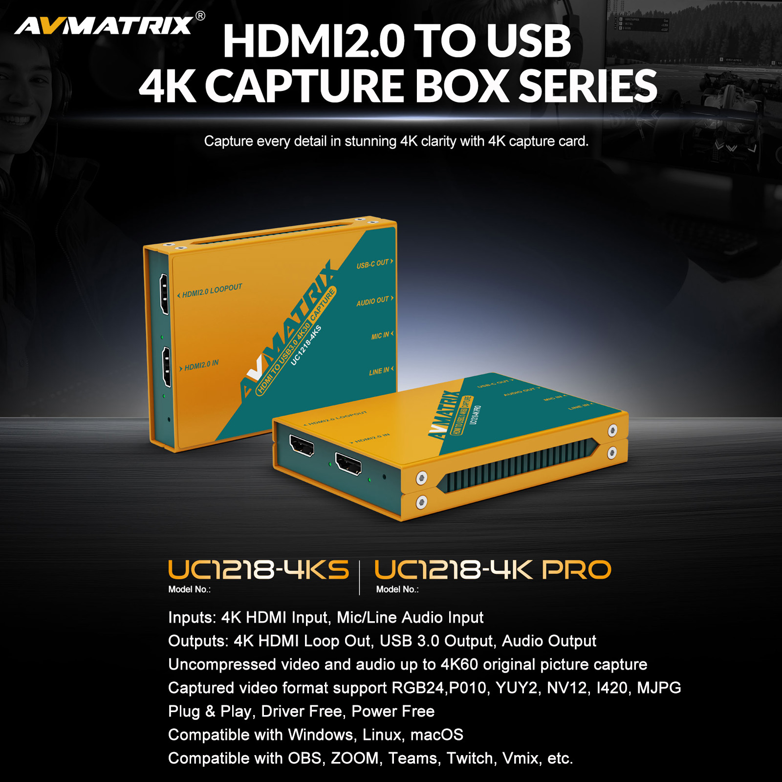 AVMATRIX 4K USB3.0 Video Captu - Video Gaming & Esports Usd Acc review and price