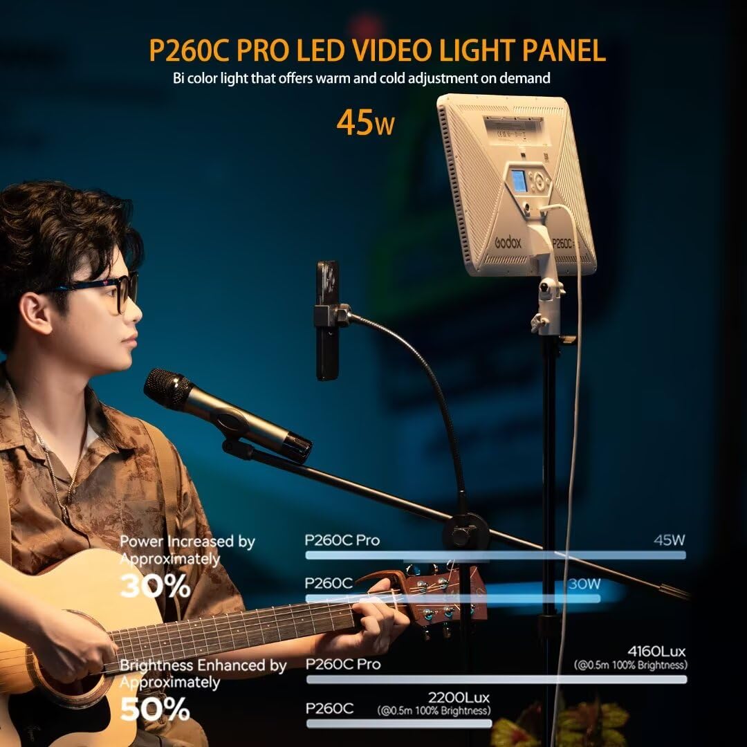Godox P260C Pro LED Video Ligh - Led Light Panel Stream review and price