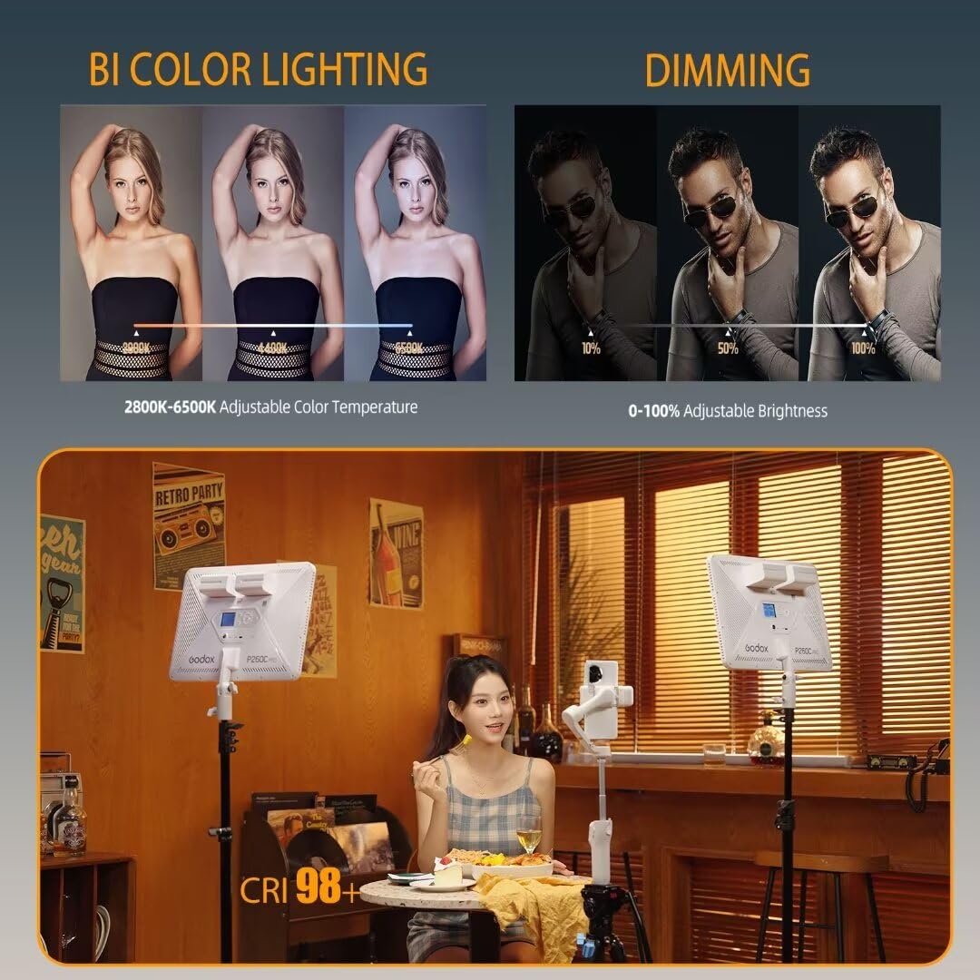 Godox P260C Pro LED Video Ligh - Led Light Panel Stream review and price