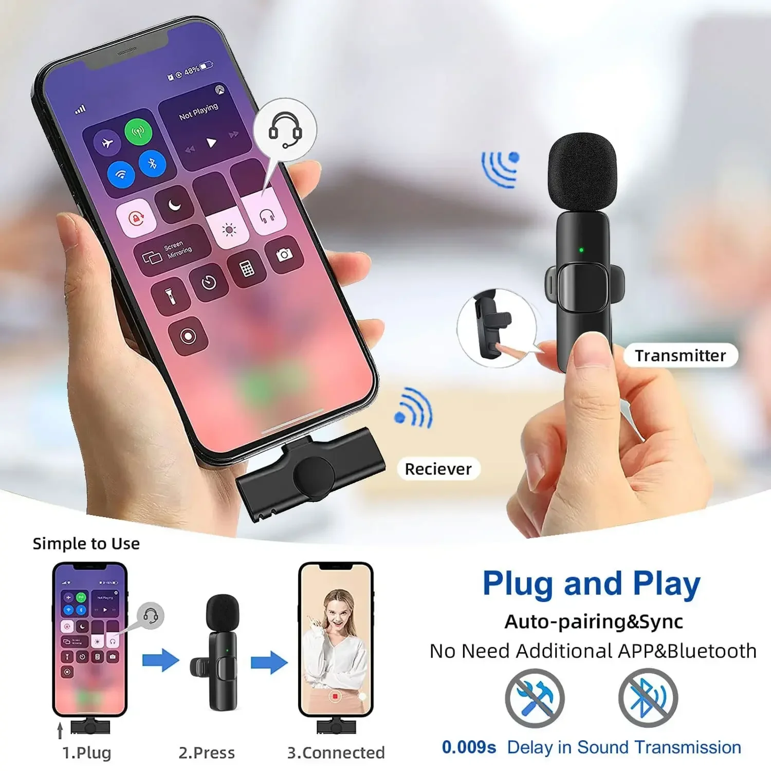Wireless Lavalier Microphone 2 - Video Gaming & Esports Usd Acc review and price