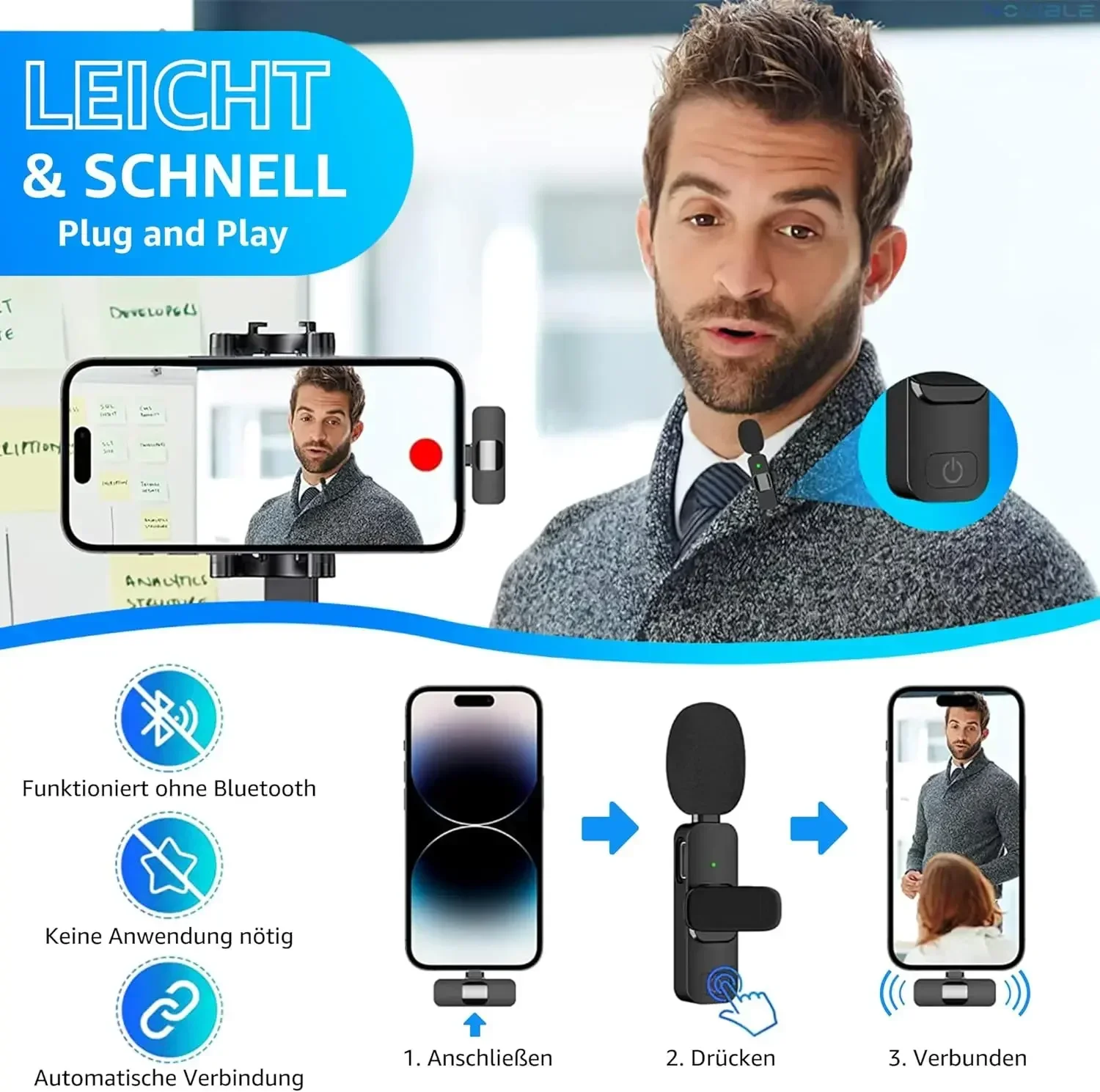 Wireless Lavalier Microphone 2 - Video Gaming & Esports Usd Acc review and price